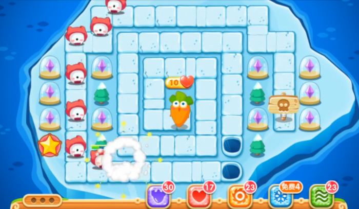 保卫萝卜2第120关怎么无伤过1