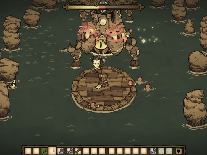 饥荒联机版怎么打帝王蟹2