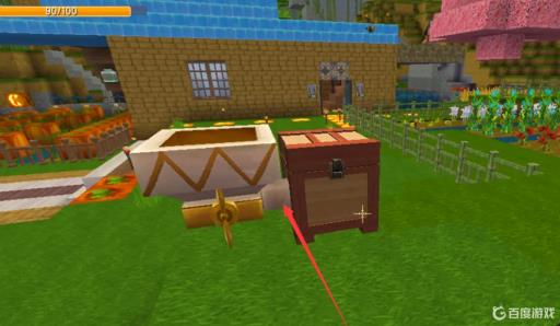 迷你世界怎么让收集传输器连接箱子?5