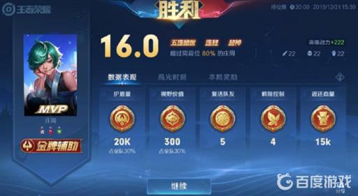 王者荣耀单局评分最高是多少?2