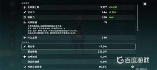 原神甘雨面板多少合格?4