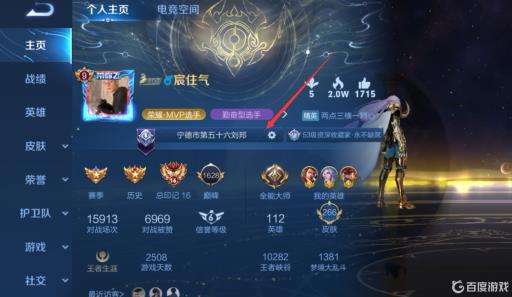 王者荣耀怎么显示100强?3