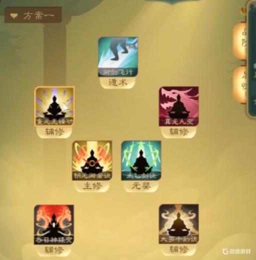 觅长生金虹剑派筑基功法怎么搭配?1