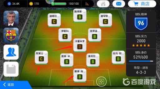 实况足球手游球员abcd什么意思?2