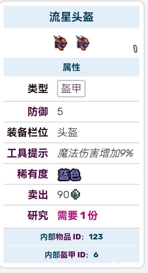 泰拉瑞亚陨石套装属性是什么?3