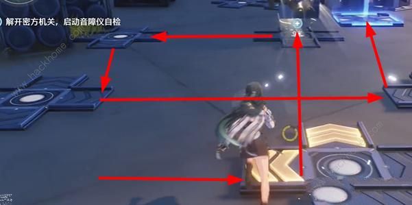 鸣潮解开密方机关启动音障仪自检怎么过7