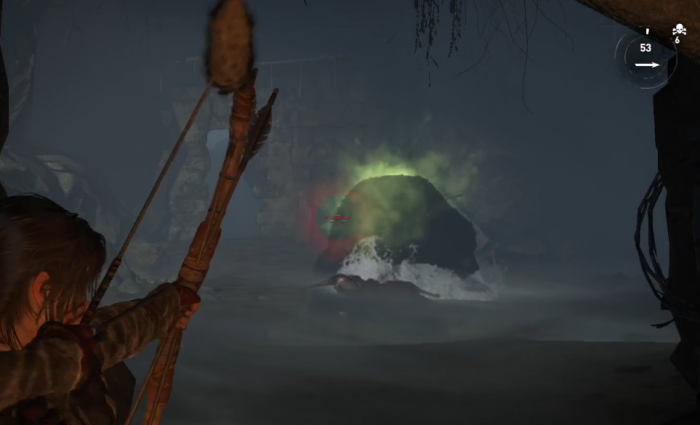 古墓丽影崛起怎么射毒箭3