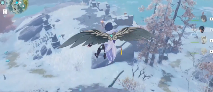 原神怎么走到雪山中间2