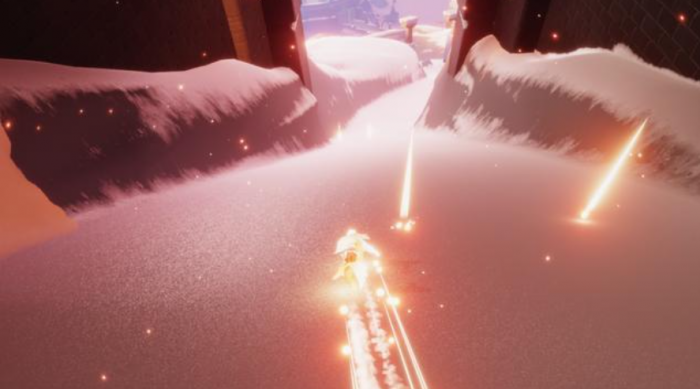 光遇怎么快速通过峡谷赛道2