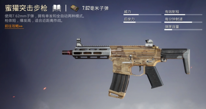 和平精英蜜獾突击步枪怎么样1