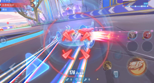 qq飞车暴风挑战怎么用导弹2