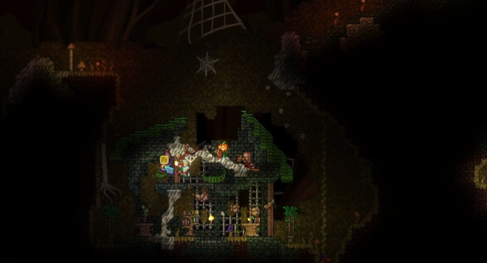 泰拉瑞亚蜘蛛洞在哪1