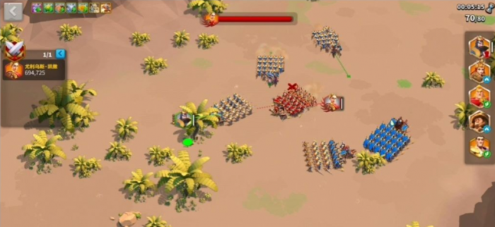 万国觉醒打野蛮人头子怎么打3