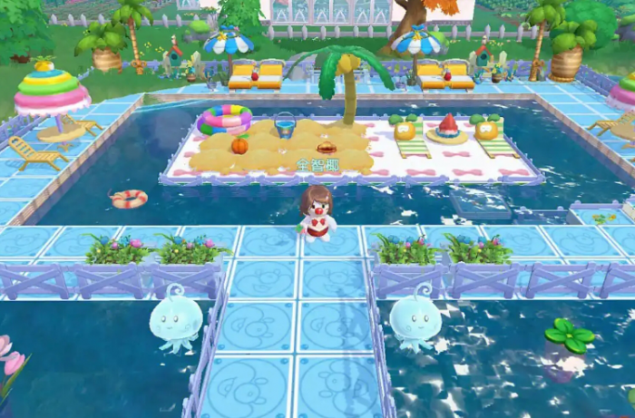 摩尔庄园夏日派对怎么摆3