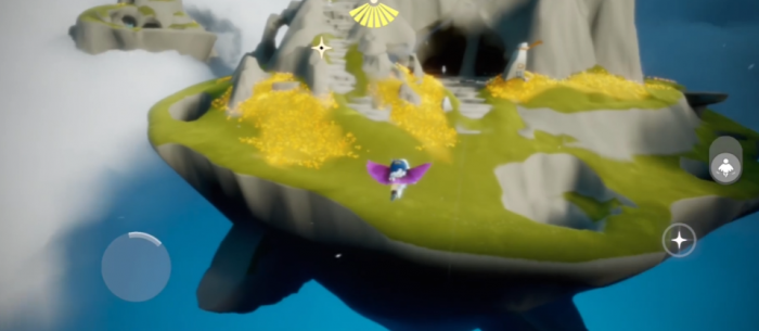 光遇风向先祖旁边的小金人怎么拿3