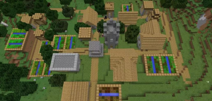 我的世界怎么做人工村庄1