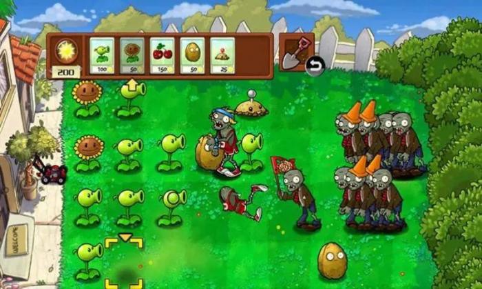 植物大战僵尸95版怎么重叠种植1