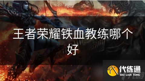 王者荣耀铁血教练哪个好