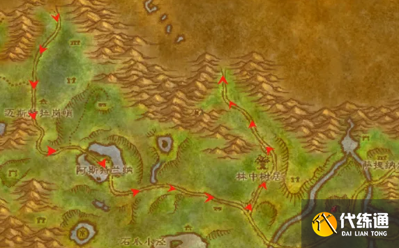 魔兽世界怀旧服黑海岸去费伍德森林路线3